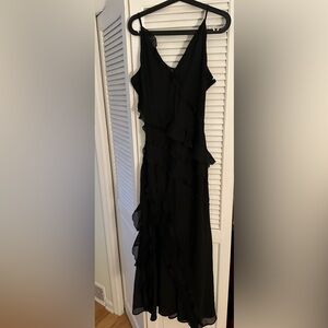 Abercrombie & Fitch Black Asymmetrical Dress